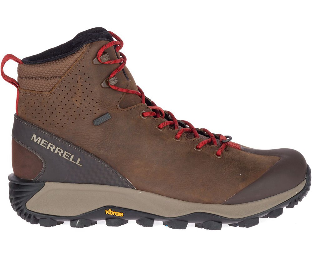 Kozaki Merrell Męskie Brązowe - Thermo Glacier Mid Waterproof - 402579-VWB